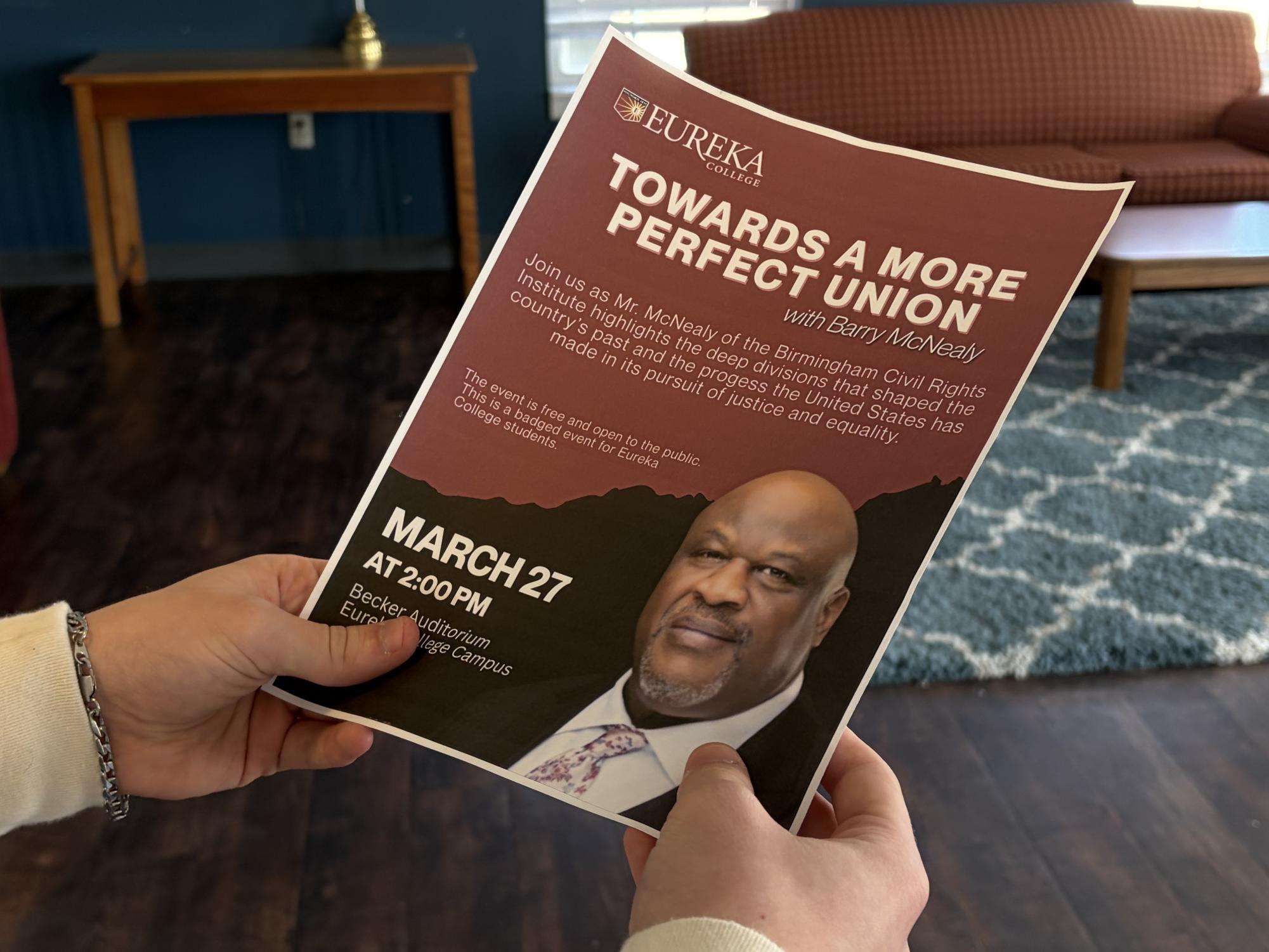 Eureka College moves ‘towards a more perfect union’ in hosting Civil Rights Historian on campus